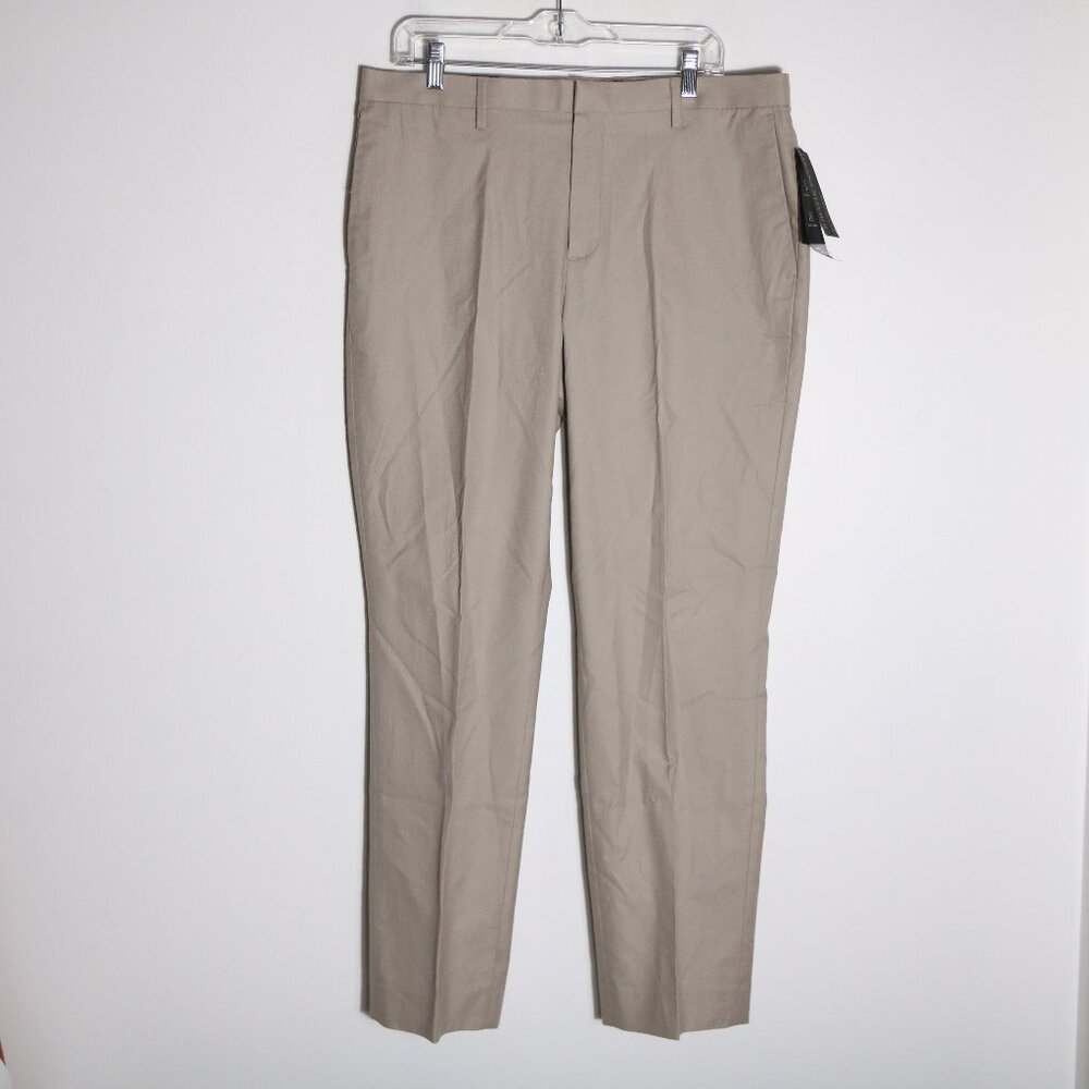Banana Republic Non Iron Stretch Cotton Dress Pant 35x32 Slim Fit‎ Khaki Chino